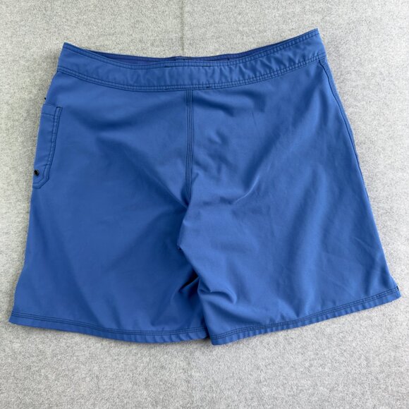 Rogue American Men’s Large Blue Boardshorts Skull Graphic Drawstring Swim Trunks - Picture 2 of 8